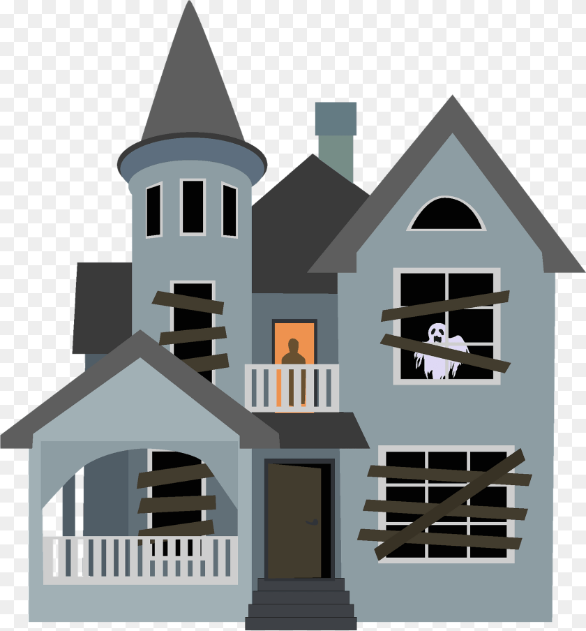 1766x1900 Haunted House Halloween House Clip Arts, Architecture, Building, Tower, Spire Clipart PNG