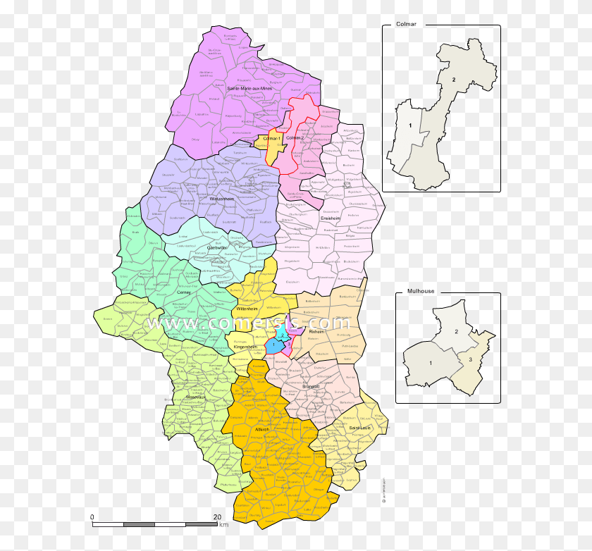 585x722 Mapa De Condados De Haut Rhin Png