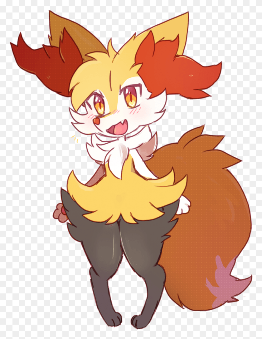 861x1133 Have A Good Day Braixen No Background, Graphics, Person HD PNG Download