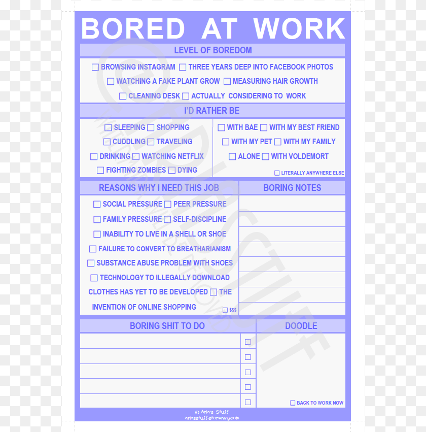 598x851 Have You Ever Been So Bored At Work That You Wonder Boredom, Page, Text, Advertisement, Poster PNG