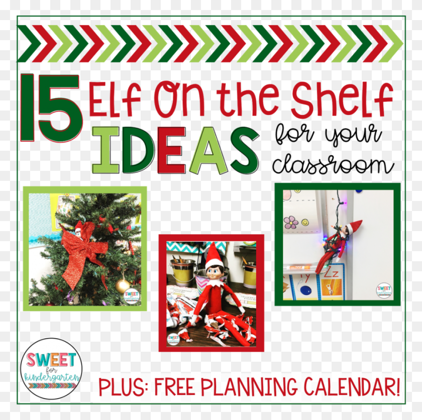 897x893 Having An Elf In Your Classroom Is One Extra Thing Poster, Advertisement, Collage, Plant HD PNG Download