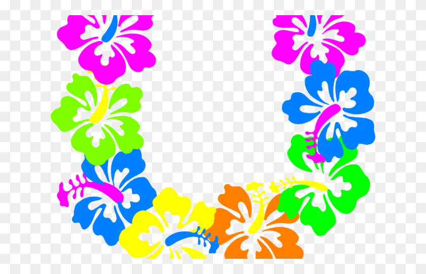 640x480 Hawaii Clipart Hawaiian Floral Hibiscus Clip Art, Graphics, Floral Design HD PNG Download