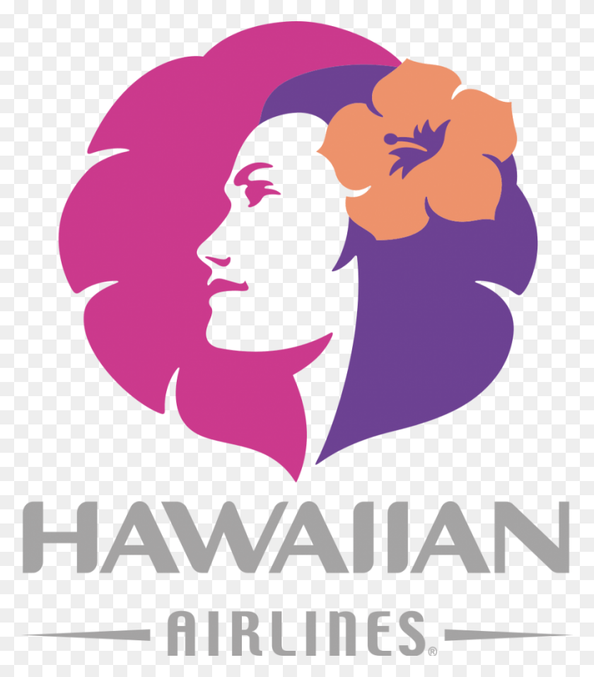 890x1024 Hawaiian Airlines Logo, Poster, Advertisement, Flyer HD PNG Download
