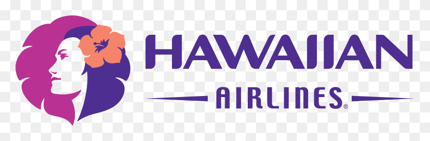 4732x1311 Hawaiian Airlines Logo Logotype, Text, Label, Word HD PNG Download