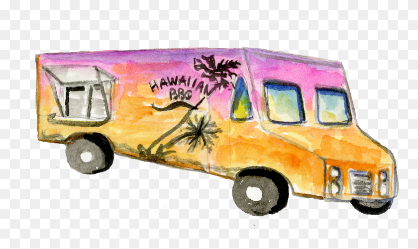 2448x1386 Hawaiian Bbq, Van, Vehicle, Transportation Descargar Hd Png