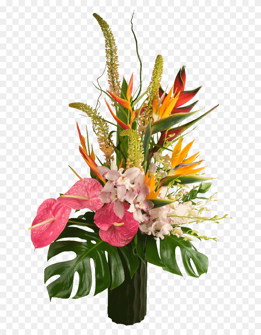 661x1019 Гавайский Букет Цветов Букет, Растение, Цветок, Цветение Hd Png Скачать