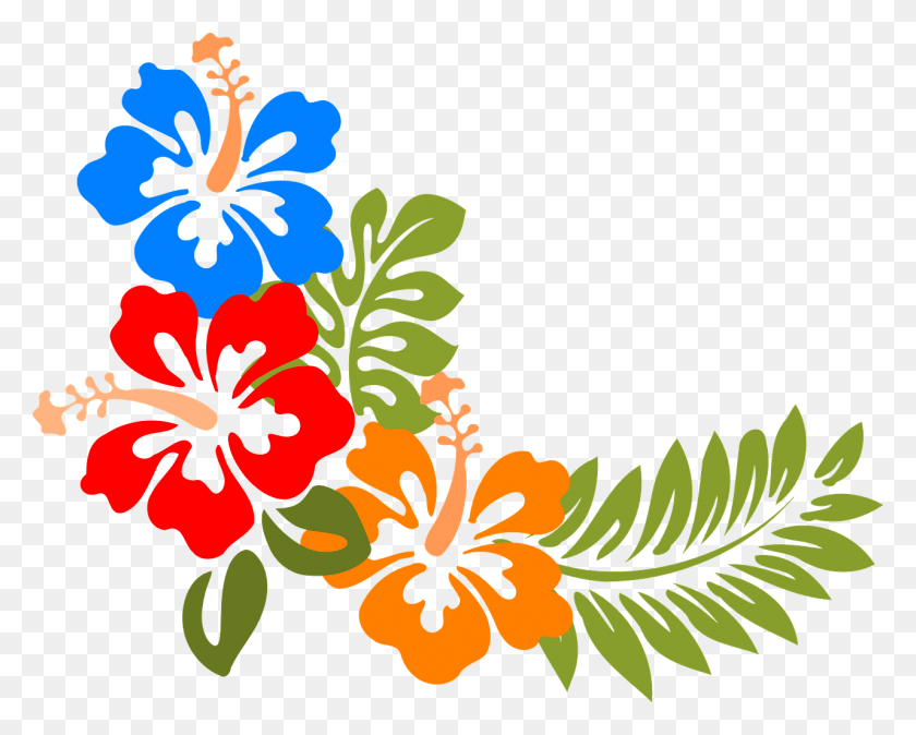 1280x1009 Hawaiian Flowers Vector, Graphics, Floral Design HD PNG Download