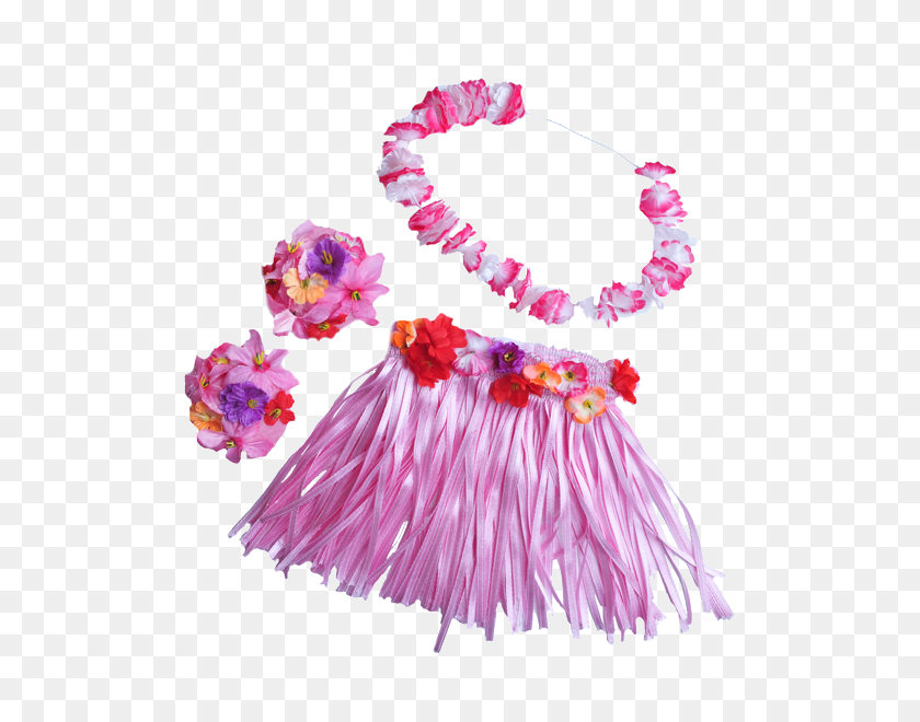 520x600 Hawaiian Girl With Flower Lei Hawaii Costume For Girl, Plant, Blossom, Ornament HD PNG Download