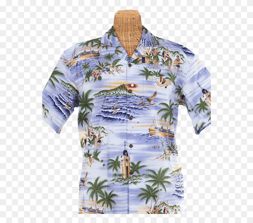 561x679 Hawaiian Shirt Polo Shirt, Clothing, Apparel, Bird HD PNG Download