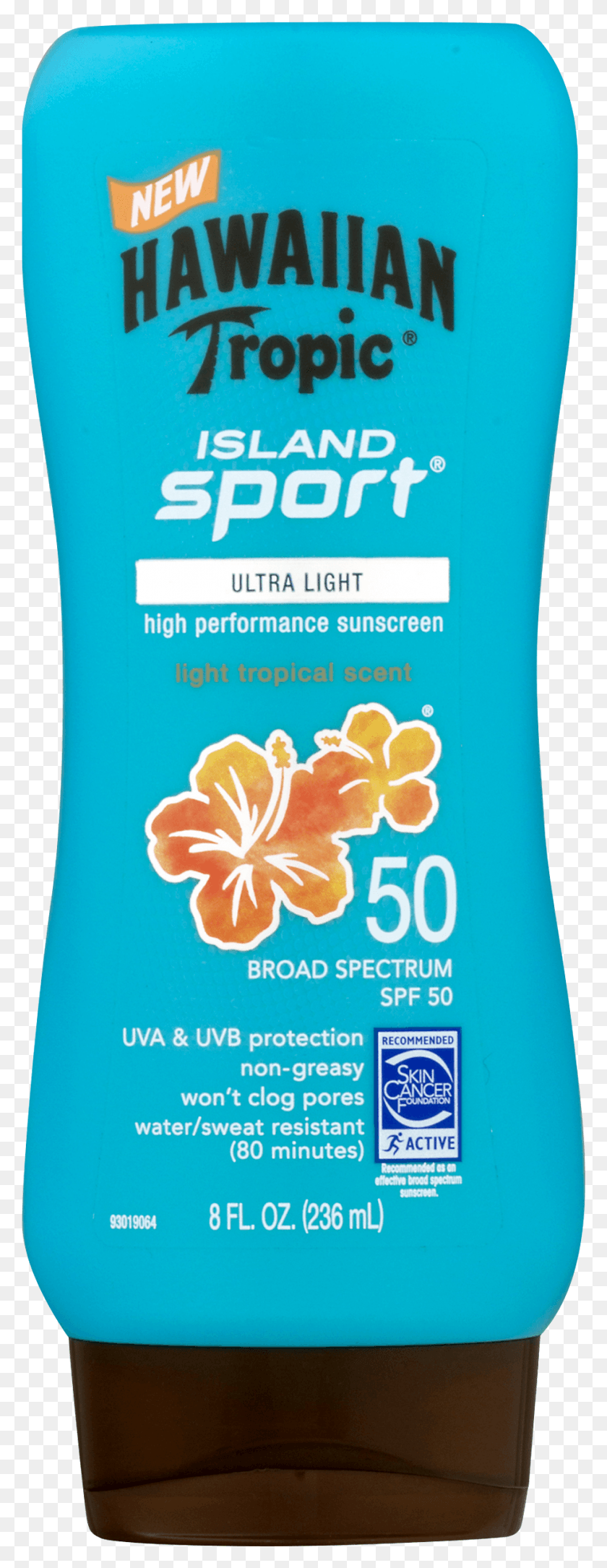 924x2500 Hawaiian Tropic Island Sport Broad Spectrum Sunscreen Hawaiian Tropic Island Sport Lotion, Bottle, Cosmetics, Shampoo HD PNG Download