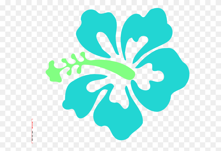 600x513 Hawaiian Turquoise Hibiscus Clip Art, Flower, Plant, Blossom HD PNG Download