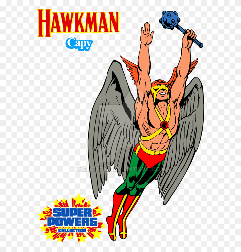587x819 Hawkman By Elcapy Super Powers Dc Comics Superhero Hawkman Super Powers, Poster, Advertisement HD PNG Download