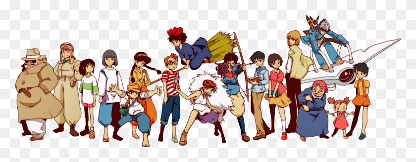 1401x482 Персонажи Хаяо Миядзаки39S Хаяо Миядзаки Studio Ghibli, Человек, Человек, Исполнитель Hd Png Скачать