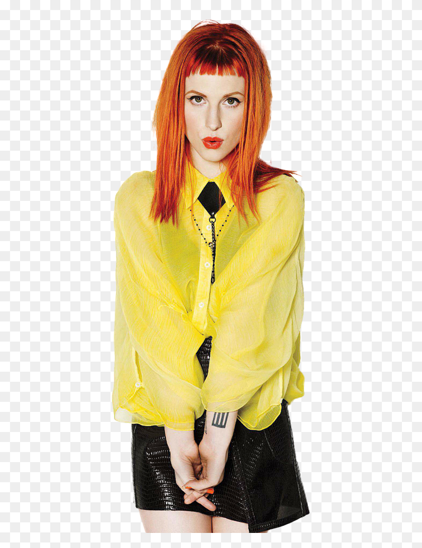397x1031 Hayley Williams Haylee Williams Nylon Magazine, Clothing, Apparel, Person HD PNG Download