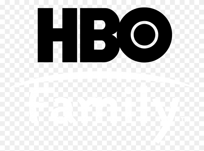 2331x1683 Hbo Family Logo Black And White Time Warner, Label, Text, Symbol HD PNG Download