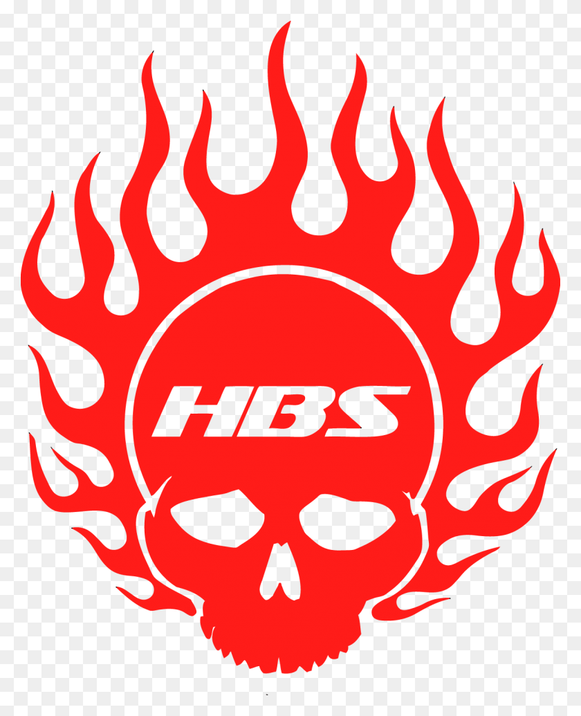 1207x1509 Hbs Flaming Skull Decal Hell Bent Steel, Label, Text, Sticker HD PNG Download