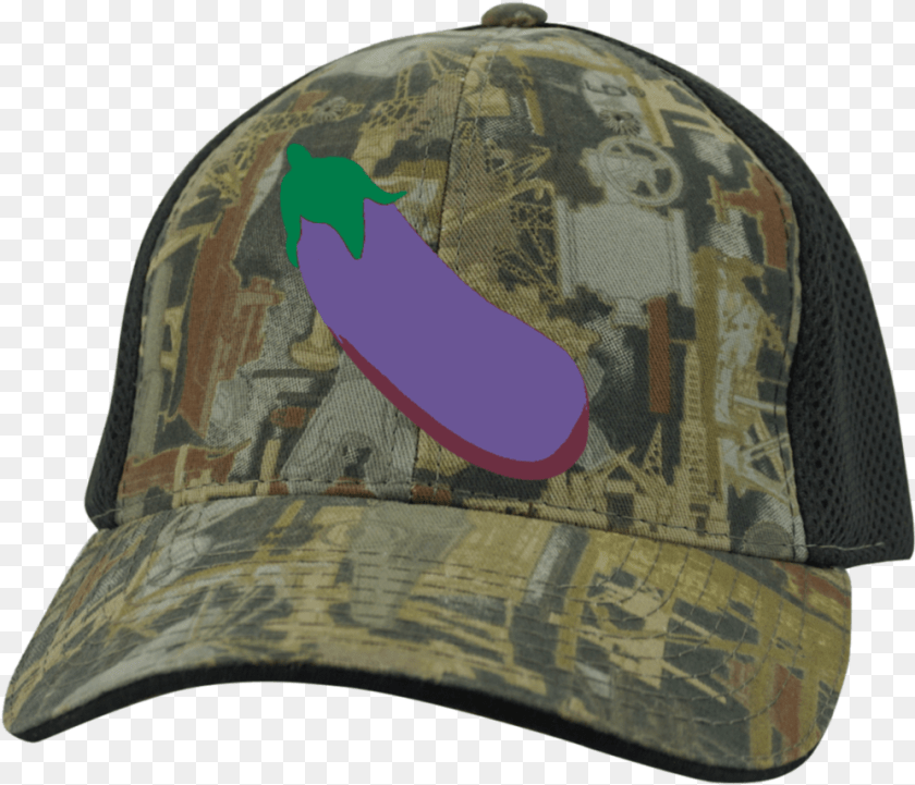 996x855 Hd Eggplant Emoji C912 Port Authority Camo Cap With Baseball Cap, Baseball Cap, Clothing, Hat, Helmet Sticker PNG