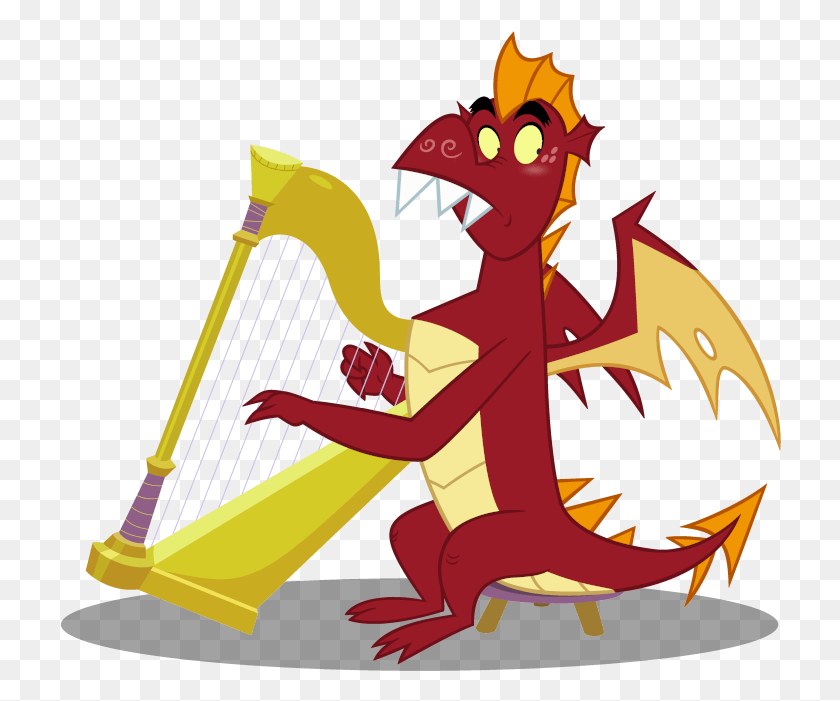 722x641 He Can Explain One Day While Treasure Hunting In The Cartoon, Harp, Musical Instrument HD PNG Download