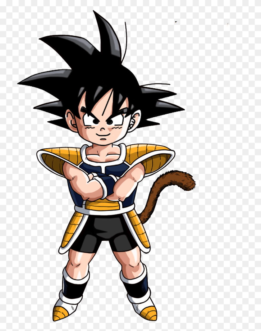 733x1006 He Looks Like His Father Turles In The Physical Aspect Kid Kakarot, Comics, Book, Manga HD PNG Download