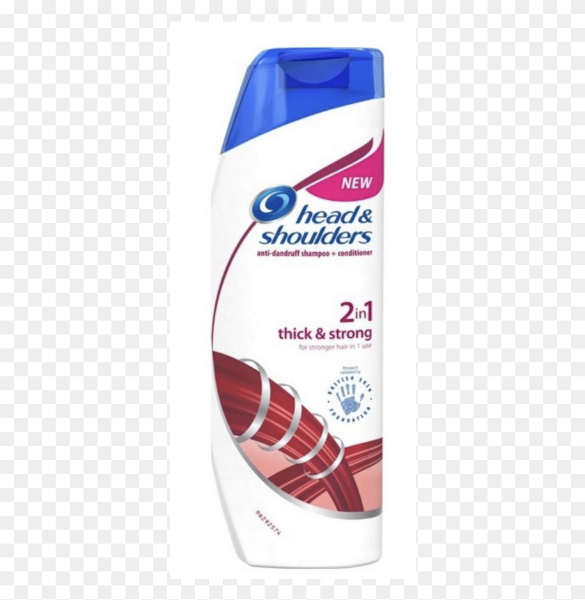 354x801 Head Amp Shoulders Thick Amp Strong 2 In 1 Shampoo Shampoo Head Shoulders 2 In, Bottle, Cosmetics, Deodorant HD PNG Download