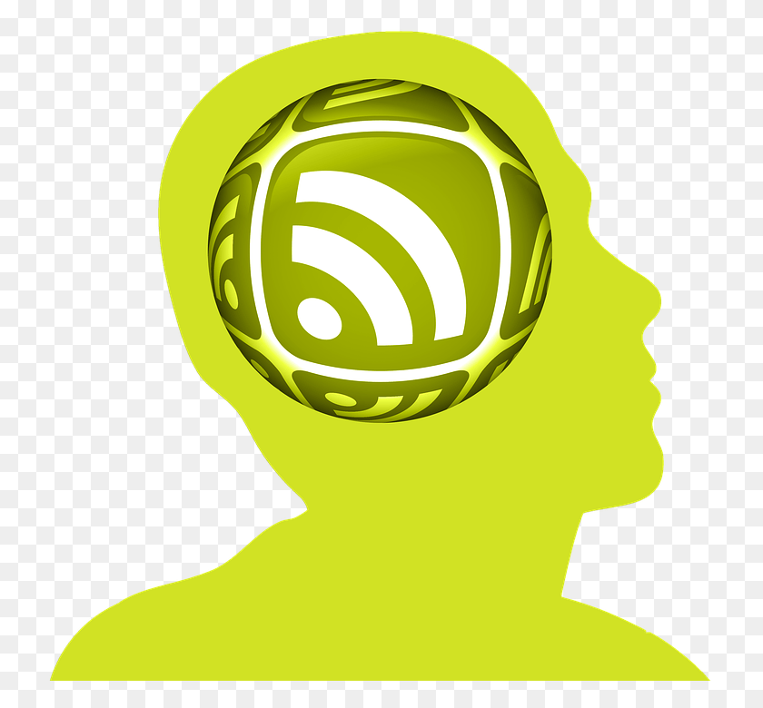 732x720 Head Circle Rss Web Feed Networks Rss, Clothing, Apparel, Green HD PNG Download