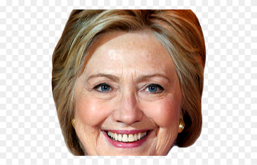 509x481 Head Clipart Hillary Clinton Hillary Clinton Head Transparent, Face, Person, Human HD PNG Download
