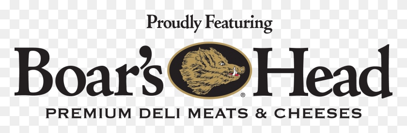 2004x554 Head Logo Boars Head Meats, Label, Text, Animal HD PNG Download