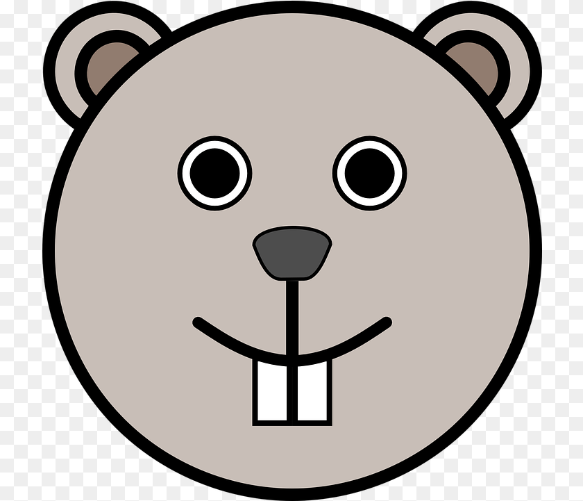 Head Mouse Circle Teddy Bear Face Outline, Disk Clipart PNG