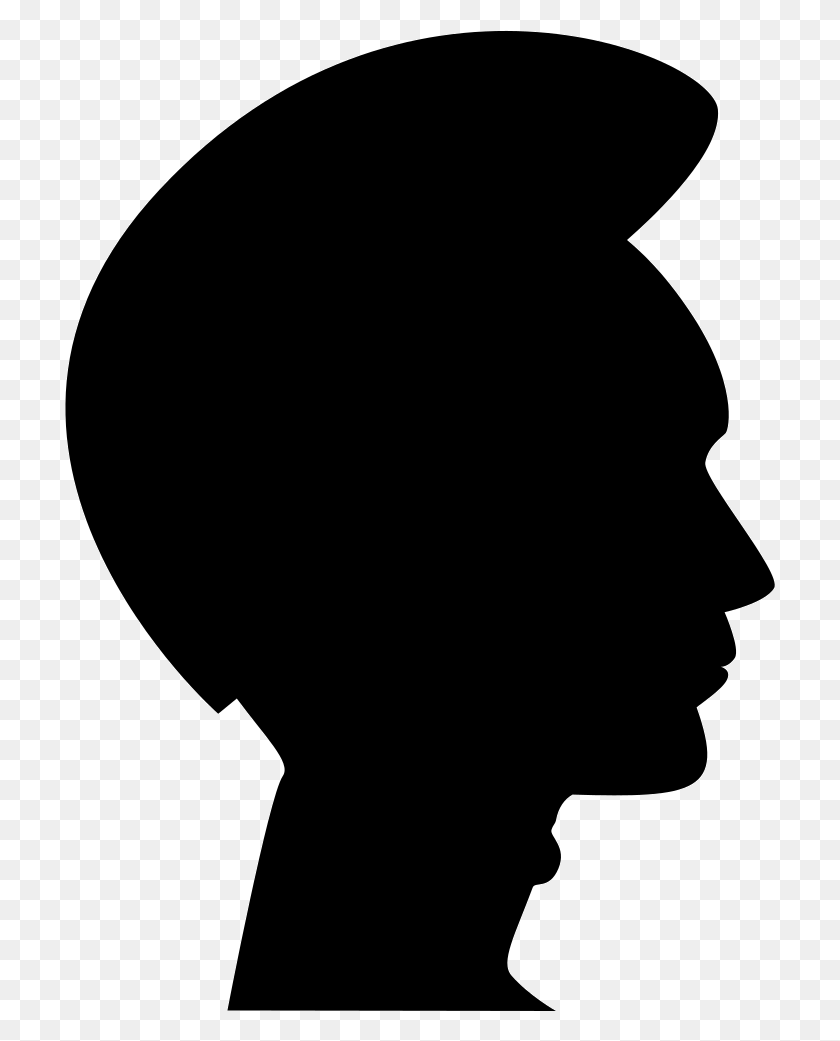 710x981 Head Silhouette Icon Side Face Shape, Baseball Cap, Cap HD PNG Download
