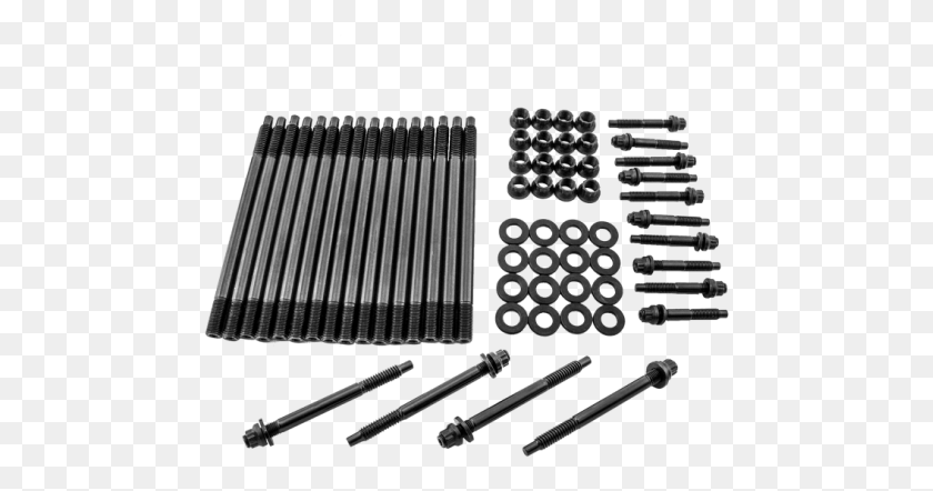 473x382 Head Stud Kit For Lslm Engine Gm Chevy Ls1 Ls3 Ls Based Gm Small Block Engine, Machine, Coil, Spiral HD PNG Download