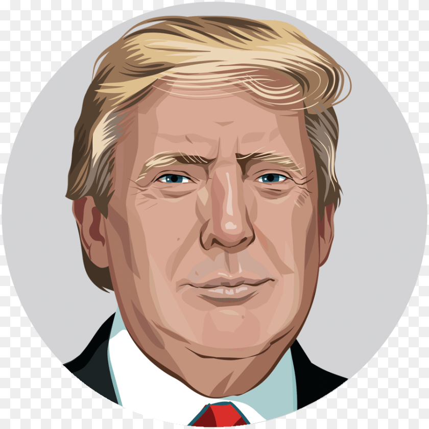 Head Trump Inauguration Checker Donald Presidential Trump39s Views On Abortion, Face, Person, Photography, Portrait PNG