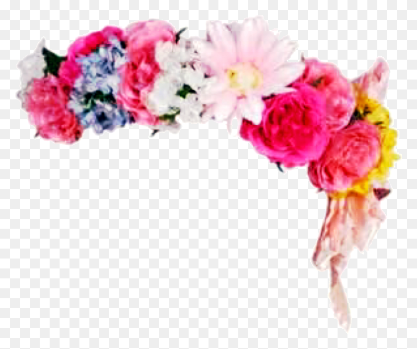 1012x833 Headband Flowerband Floral Flowers Flowercrown Sticker, Plant, Flower, Blossom Descargar Hd Png