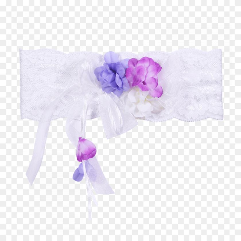 Headband In Lace With Flowers And Ribbons Moth Orchid, Clothing, Apparel, Bonnet Descargar HD PNG