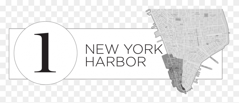 955x370 Descargar Png Puerto De Nueva York Con Arquitectura De Mapa, Texto, Cara, Arma Hd Png