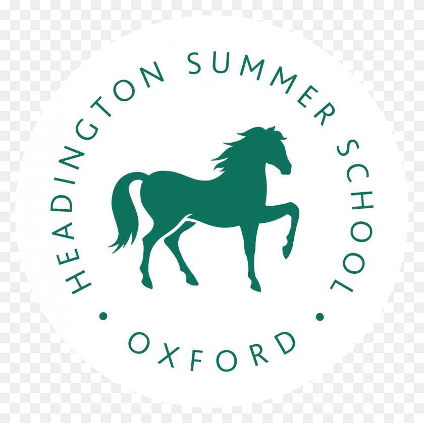 1714x1714 Headington Green White Circle Headington School, Text, Horse, Mammal HD PNG Download
