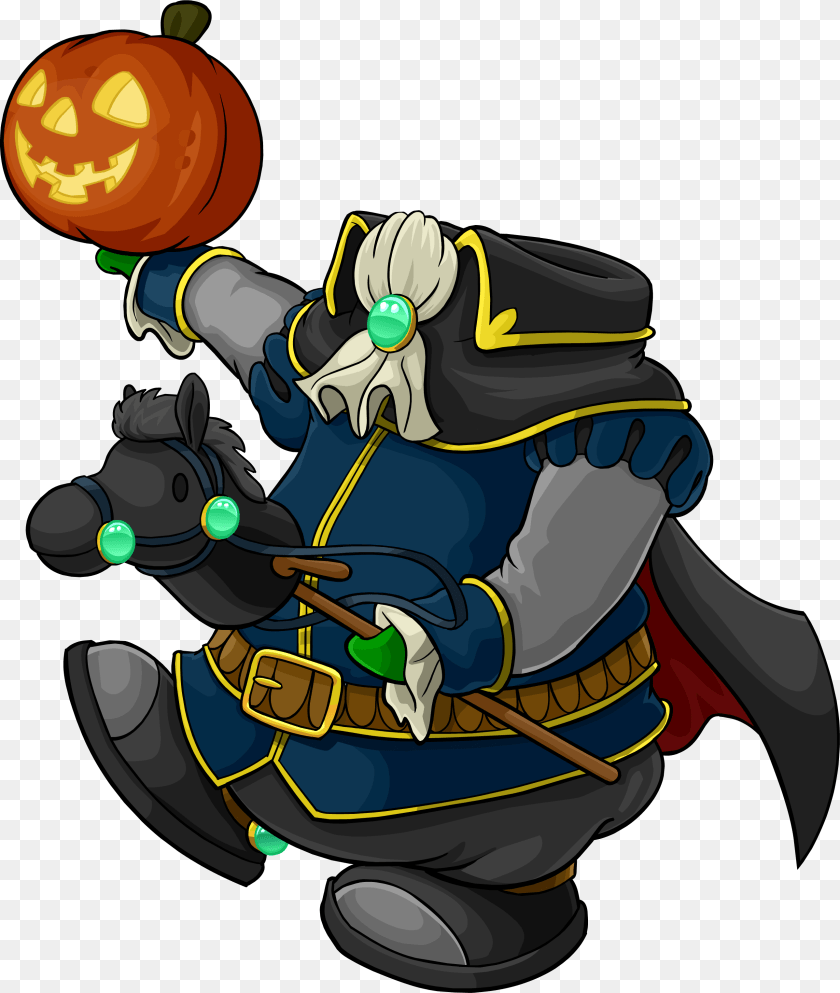 2580x3050 Headless Horseman Club Penguin Wiki Fandom Powered Cartoon, Device, Grass, Lawn, Lawn Mower Sticker PNG