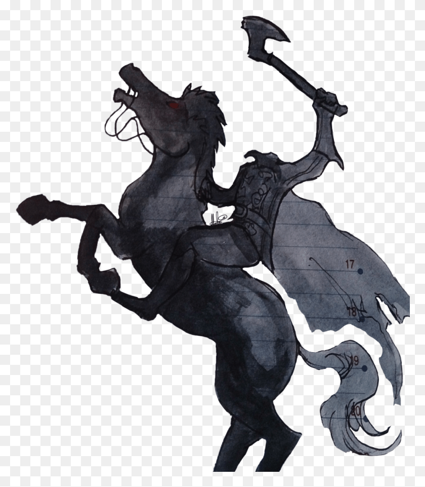 1024x1183 Headless Horseman Transparent Sleepy Hollow Headless Horseman Drawing, Statue, Sculpture HD PNG Download