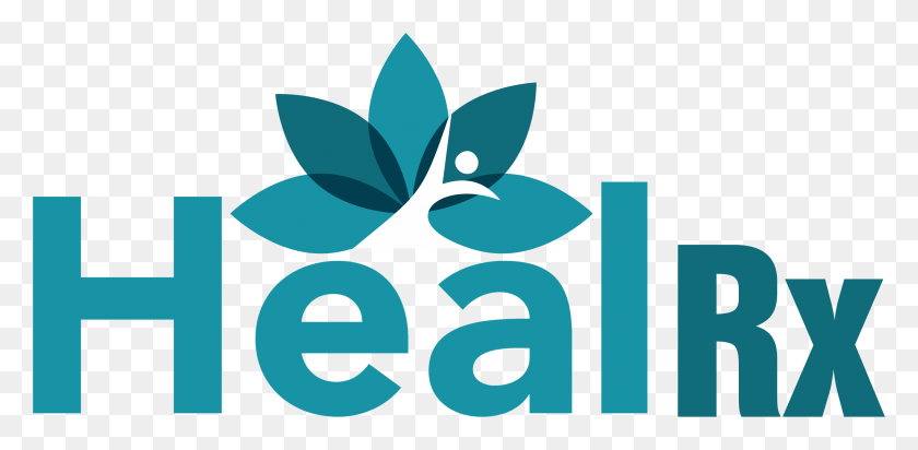 2858x1293 Heal Rx Logo Final Artwork Graphic Design, Symbol, Trademark, Plant HD PNG Download