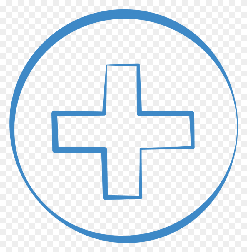 931x952 Health Circle Cross Full Size Image Pngkit Cross, Symbol, Logo, Trademark HD PNG Download