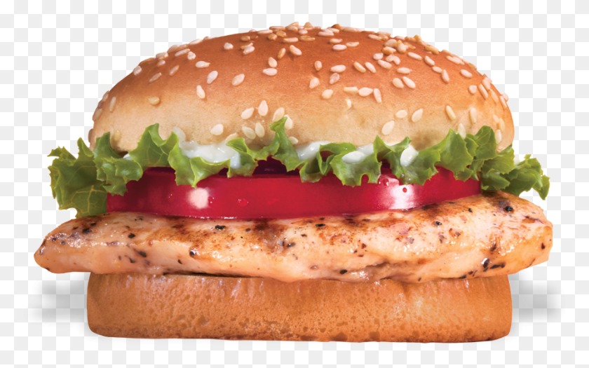 890x531 Healthier Fast Food Grilled Chicken Fillet Burger, Food, Bread HD PNG Download