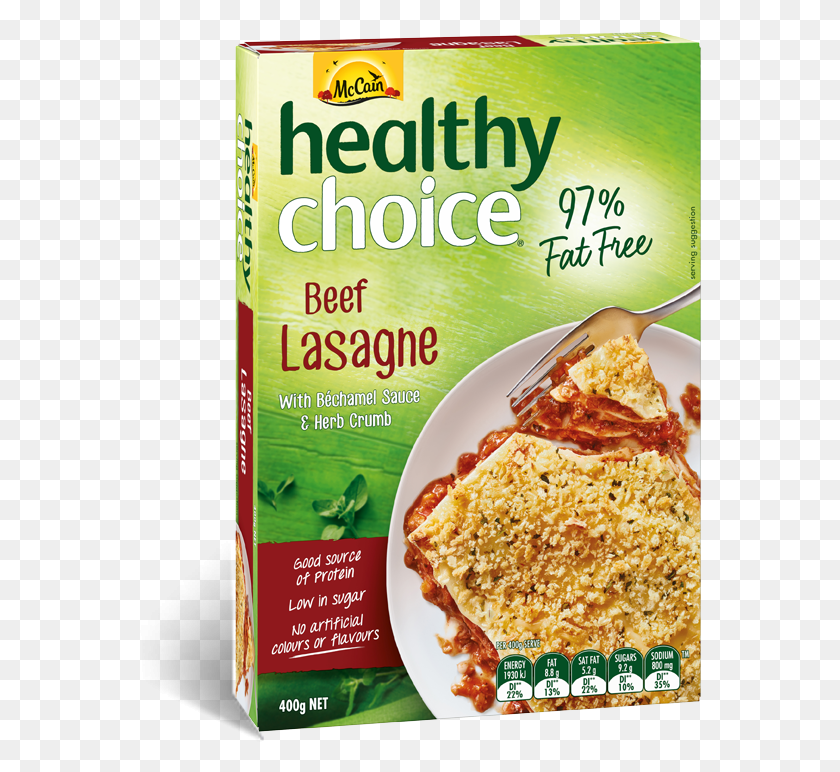 565x712 Healthy Choice Beef Lasagne, Food, Plant, Menu HD PNG Download