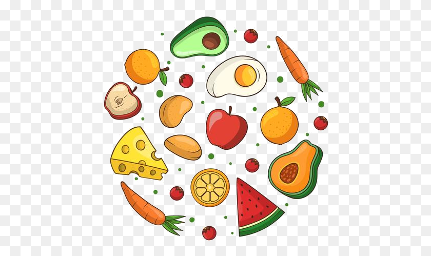441x439 Healthy Food Clipart Free Vector Art Stock Graphics Healthy Food Vector, Plant, Fruit, Food HD PNG Download