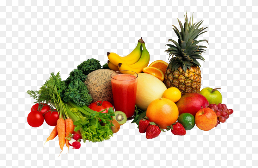1200x750 Healthy Food Transparent Background Fruits And Vegetables In Plate, Plant, Pineapple, Fruit HD PNG Download