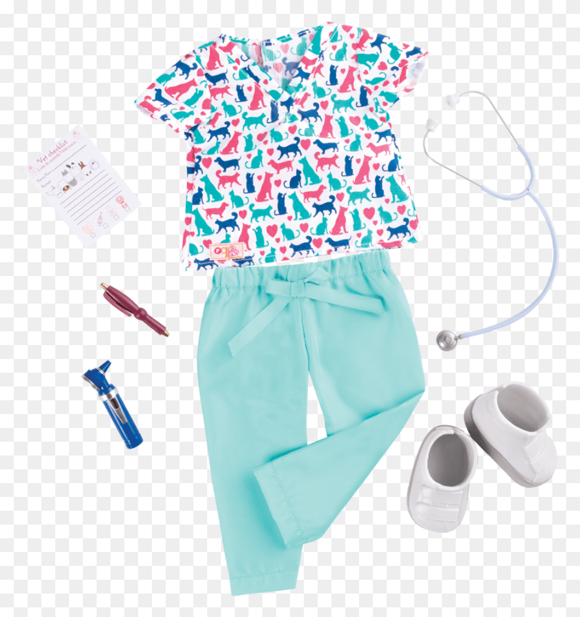 874x935 Healthy Paws Vet Outfit Our Generation Dolls Vet, Clothing, Apparel, Person HD PNG Download