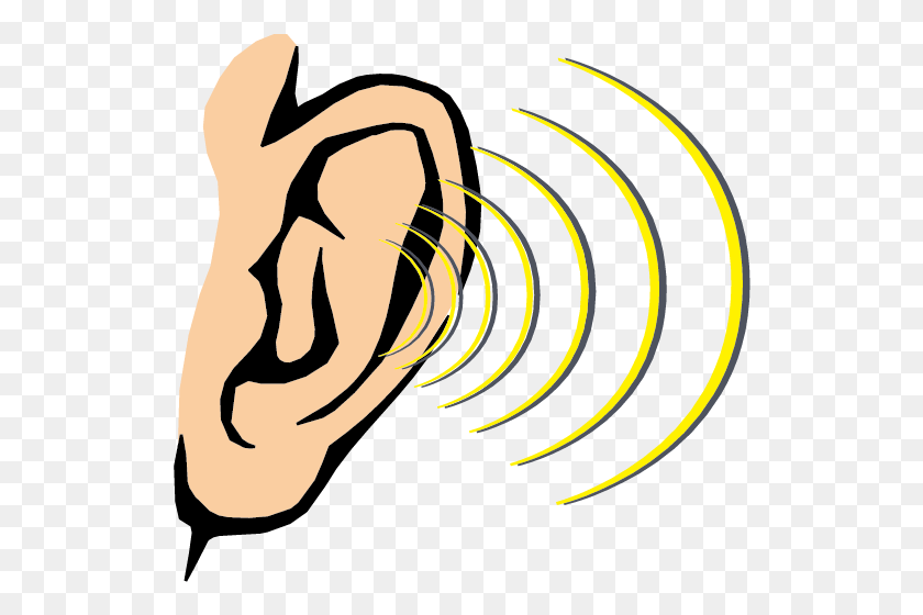 526x500 Hearing Sound Sense Human Body Clipart Sense Of Hearing, Ear, Spiral HD PNG Download