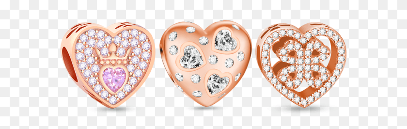 593x206 Heart, Accessories, Accessory, Jewelry HD PNG Download