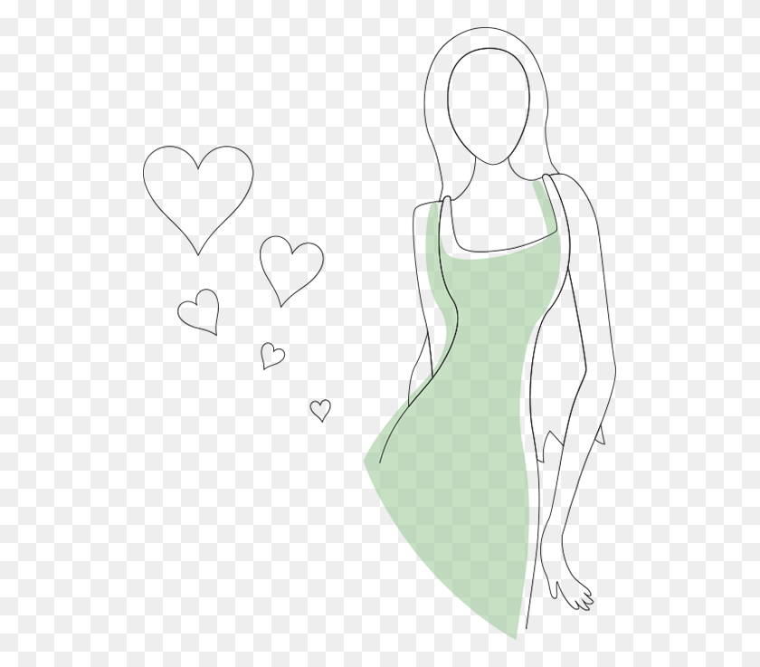 523x677 Corazón, Ropa, Vestimenta, Vestido Hd Png