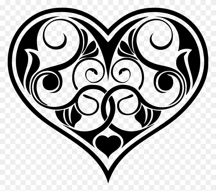 1891x1657 Сердце 14 Сердце, Трафарет, Символ Hd Png Скачать