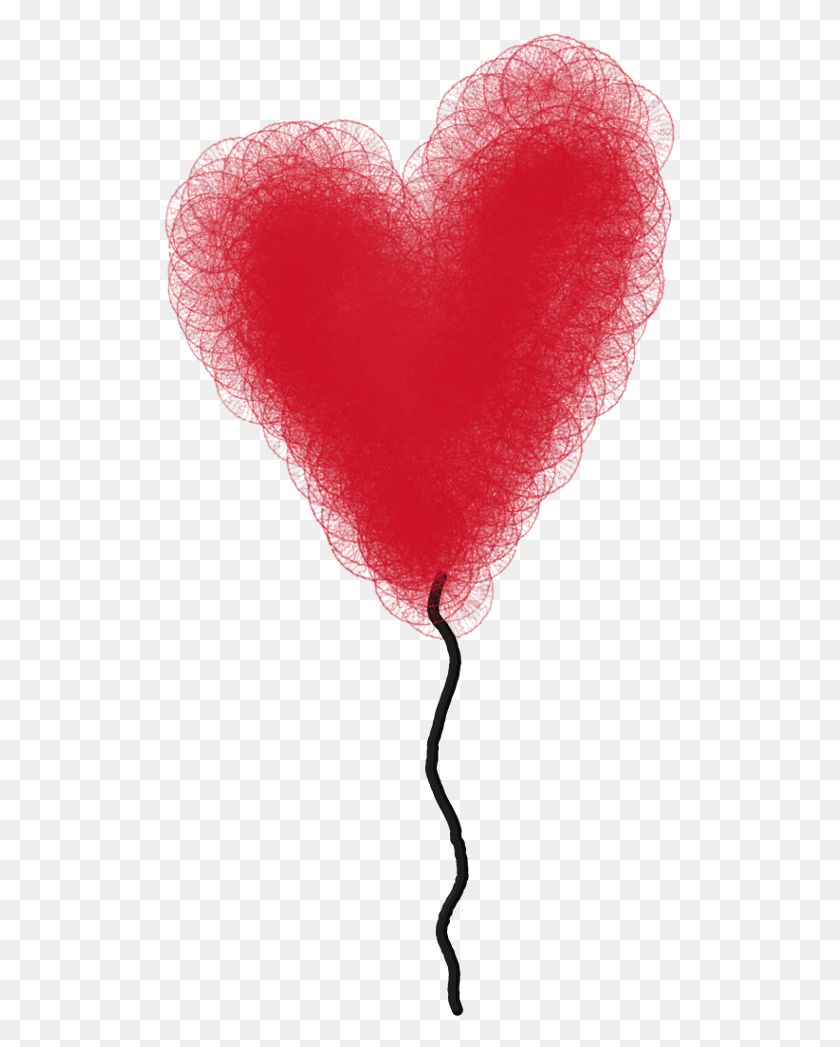 514x987 Heart Balloon Drawing Heart, Ball, Bird, Animal HD PNG Download