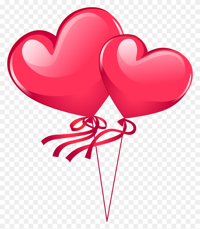 2625x3038 Heart Balloons Image Pngpix Pink Heart Balloons, Ball, Balloon, Lamp HD PNG Download